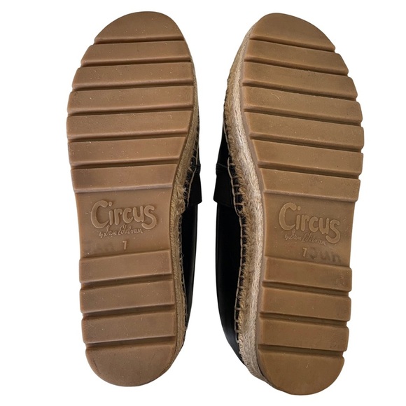 Circus by Sam Edelman Black Espadrille Platform Slip-Ons - Picture 7 of 9